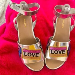 Sandals made by aldo, size 6